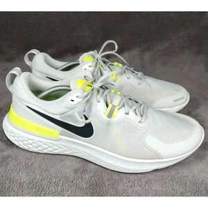 Nike React Miler Gray/Green Vapor CW1777-005 Size 13 Men's Running Shoes